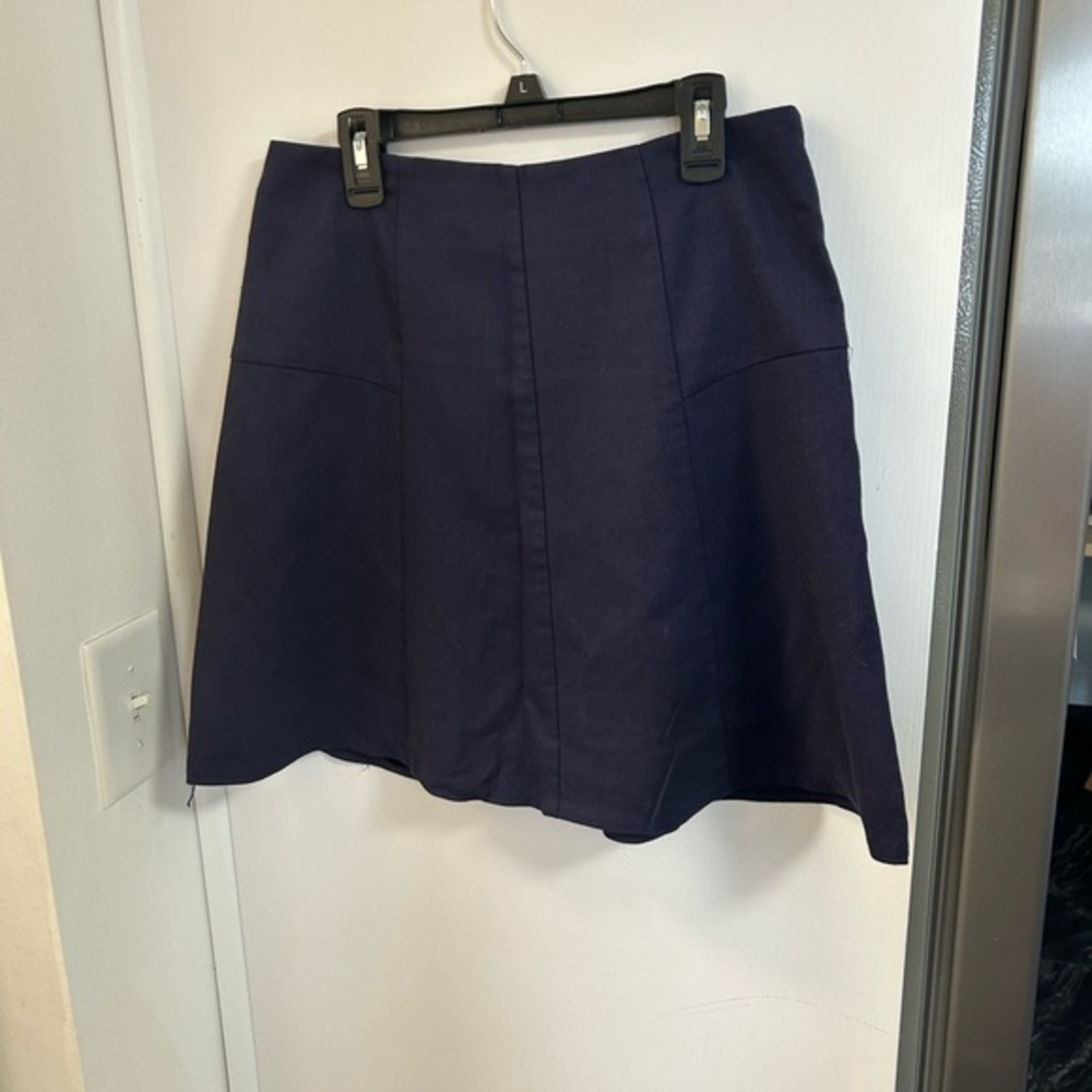 LOFT Dark Blue A-Line Skirt